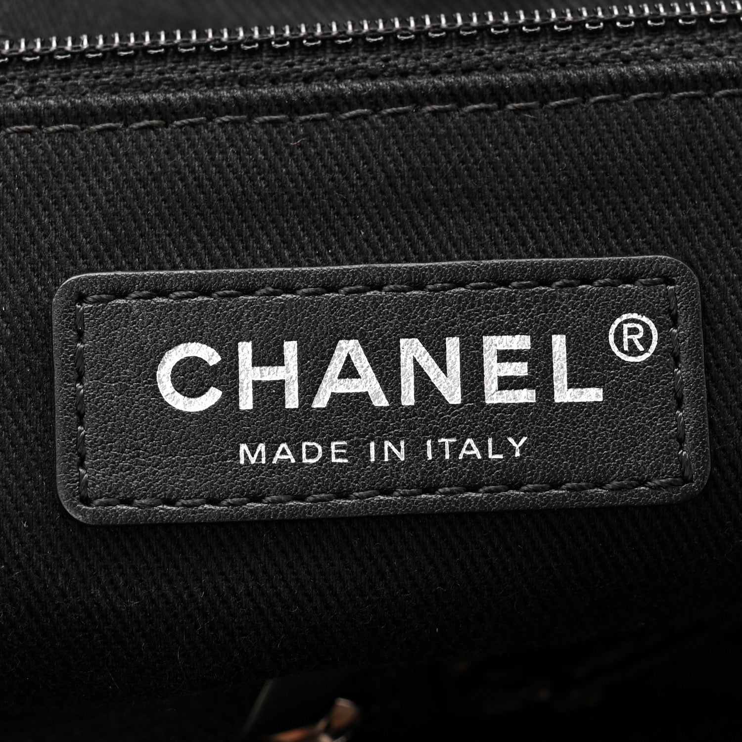 Chanel Canvas Large Double Face Shopping Tote Black 6 of 10