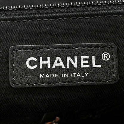 Chanel Canvas Large Double Face Shopping Tote Black 6 of 10