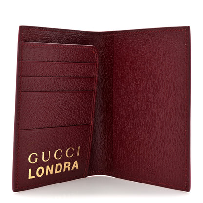 Gucci GG Supreme Monogram Passport Card Case Beige Bordeaux 5 of 9
