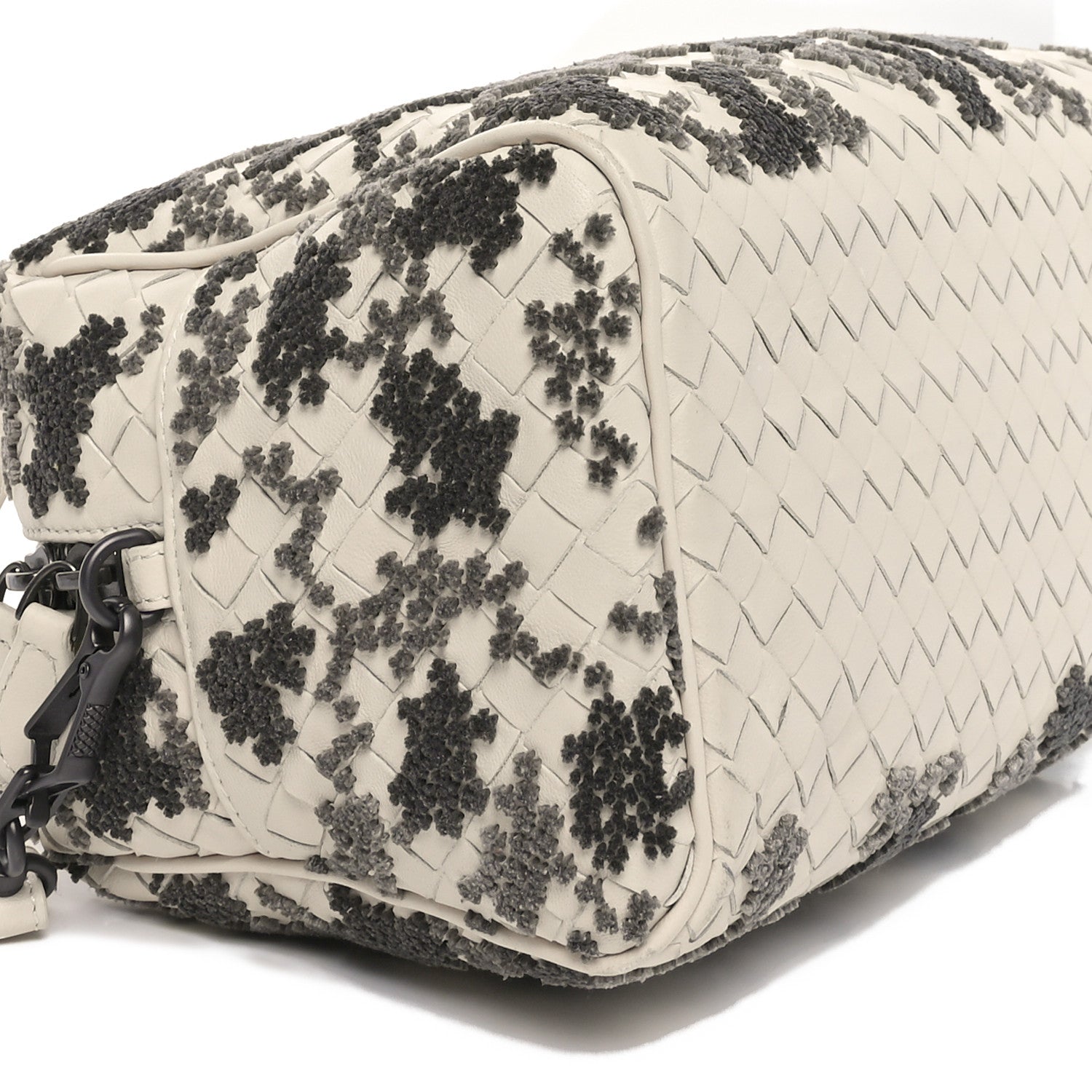 Bottega Veneta Nappa Intrecciato Embroidered Mini Boston Mist 10 of 11