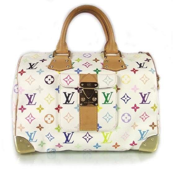 Monogram Multicolor Speedy 30 White