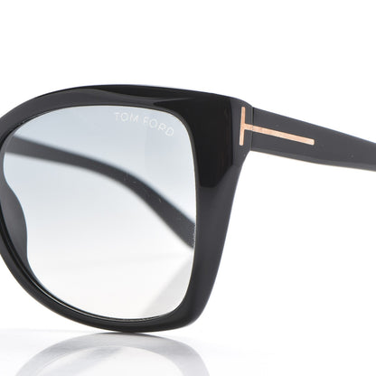 Tom Ford Carli Oversize Square Cateye Sunglasses TF295 Black 5 of 8