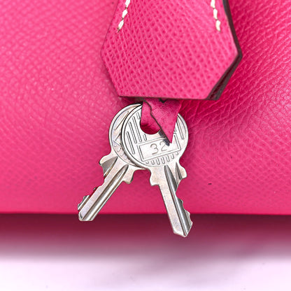Hermes Epsom Candy Birkin 35 Rose Tyrien Rubis 30 of 32