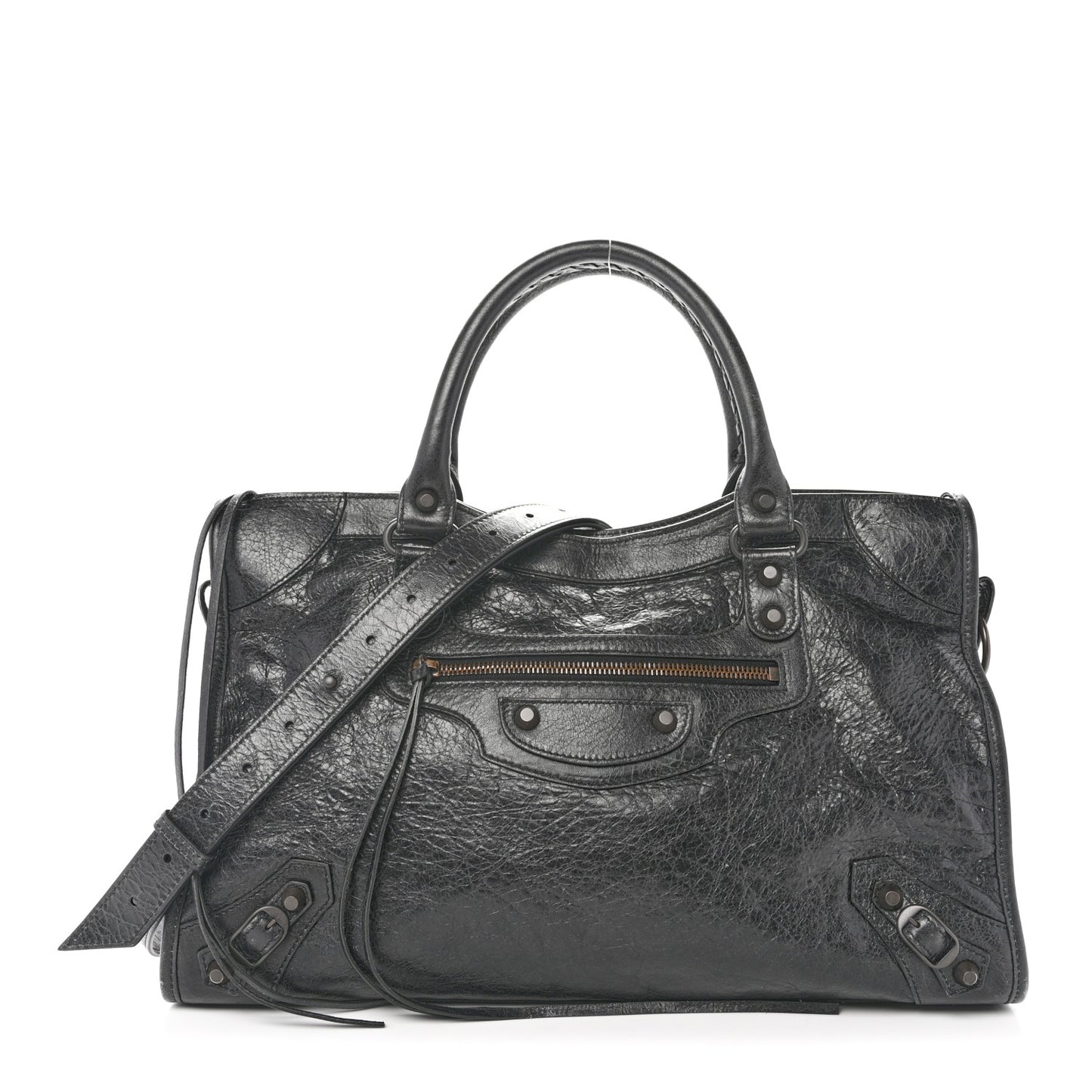 Arena Lambskin Classic Hardware Medium Le City Black
