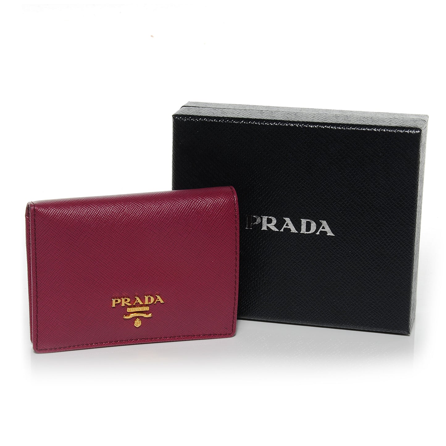 Saffiano Metal Bi-Fold Wallet Ametista