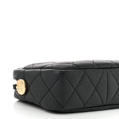 Chanel Iridescent Caviar Quilted Mini Coco Tassel Camera Case Black 9 of 10