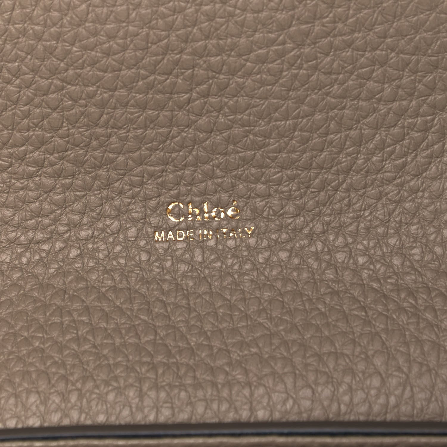 Chloe Shiny Grained Calfskin Small Aby Day Shoulder Bag Motty Grey 6 of 9