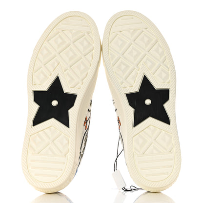 Christian Dior Canvas Rosa Mutabilis Embroidered Womens Walk'N'Dior Low Top Sneakers 36.5 Multicolor 5 of 9