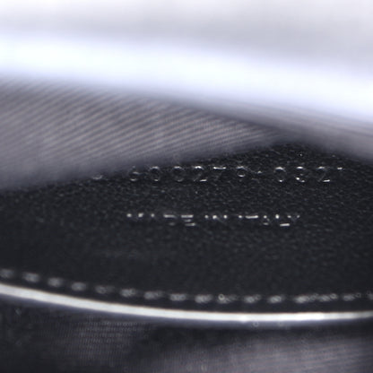 Saint Laurent Sheepskin Matelasse Chevron Monogram Monochrome Medium College Bag Black 7 of 9