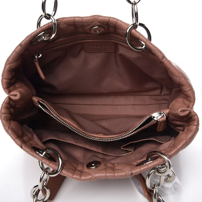Christian Dior Lambskin Cannage Small Dior Soft Shopping Tote Bois de Rose 5 of 16