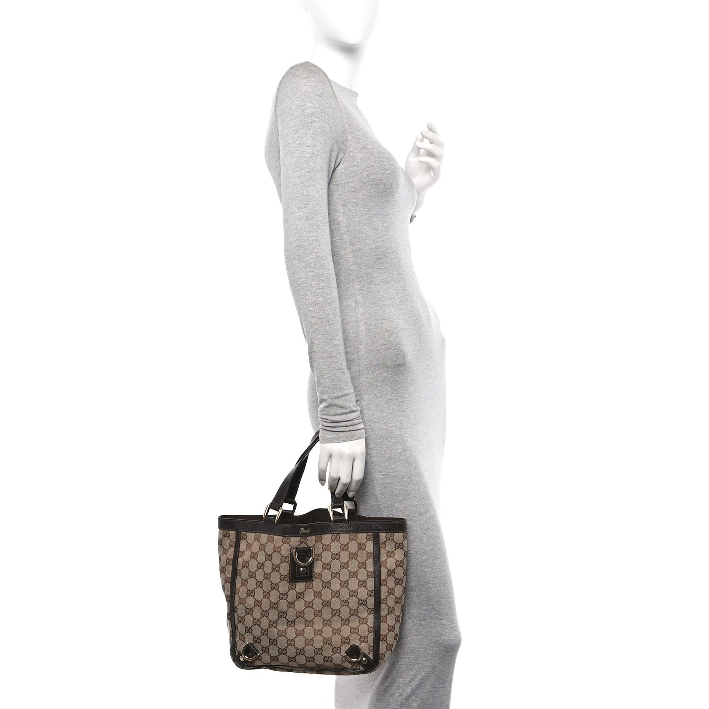 Monogram Abbey Small Tote Dark Brown