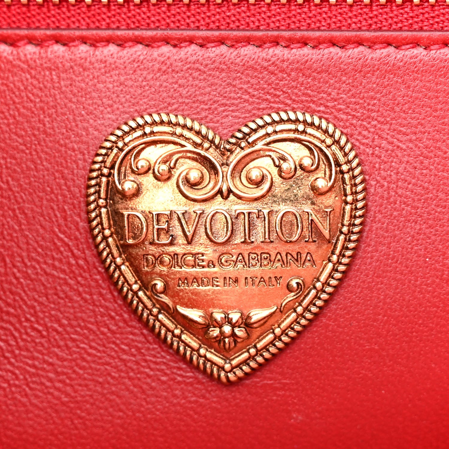 Dolce & Gabbana Calfskin Large Devotion Crossbody Bag Red 6 of 15