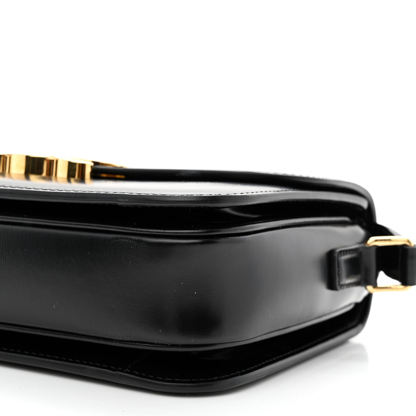 Shiny Calfskin Medium Triomphe Black