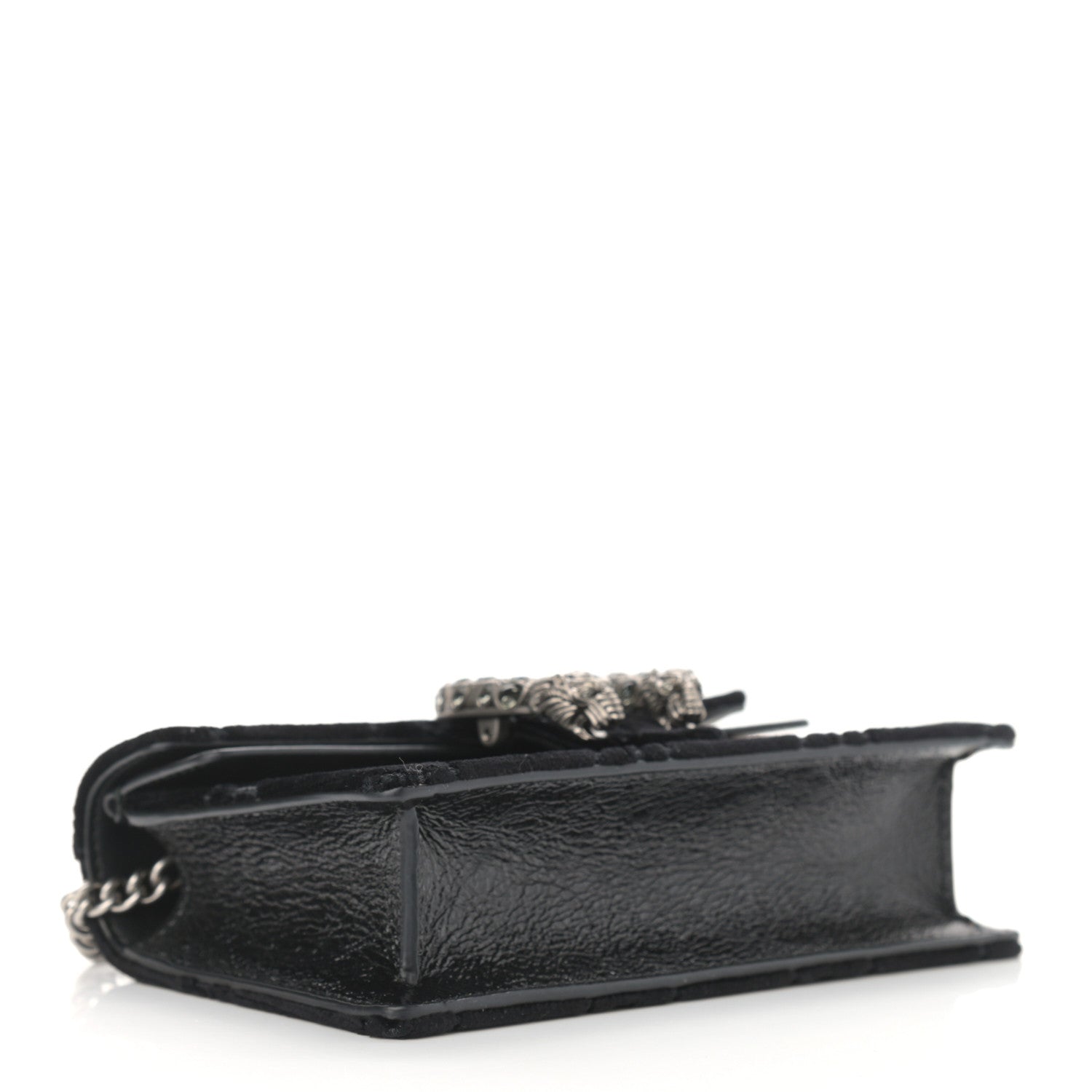Gucci Velvet GG Monogram Super Mini Dionysus Shoulder Bag Black 4 of 10