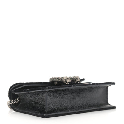 Gucci Velvet GG Monogram Super Mini Dionysus Shoulder Bag Black 4 of 10