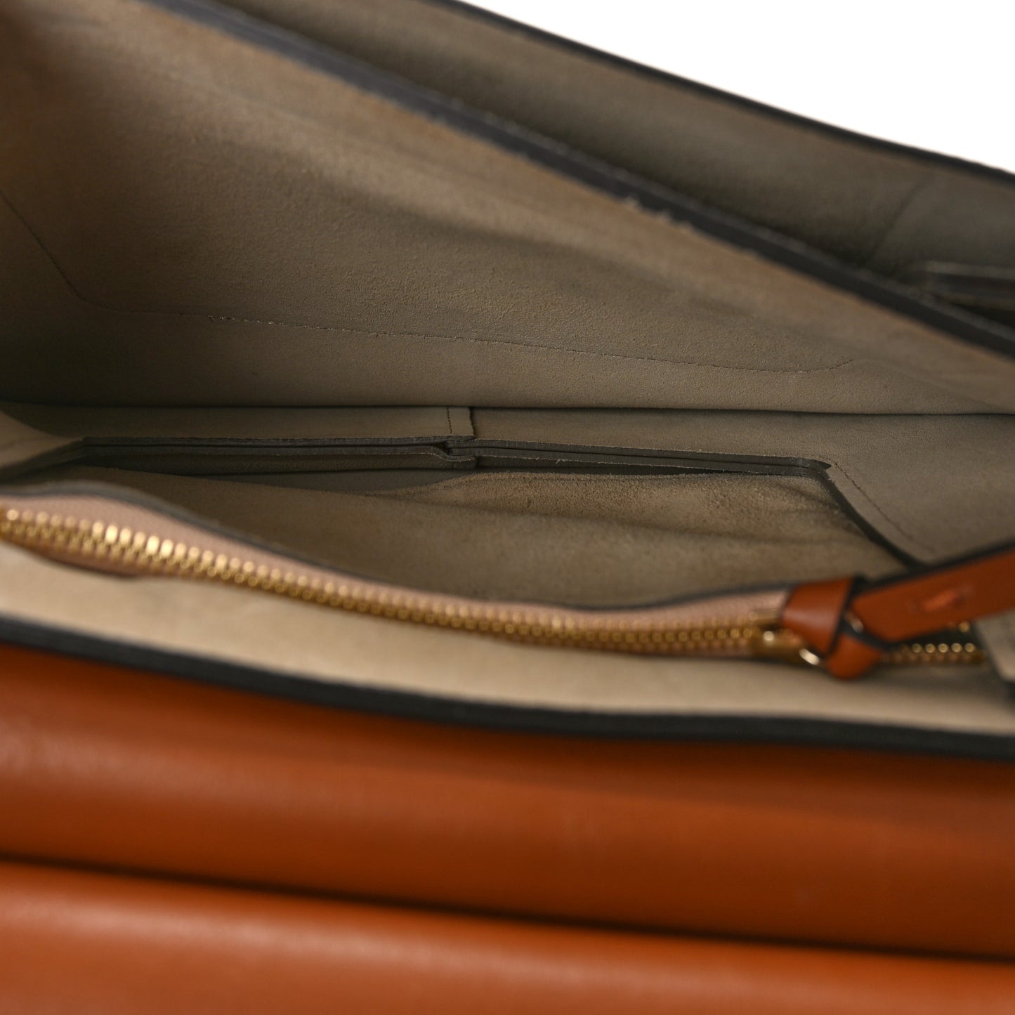 Suede Calfskin Medium Faye Shoulder Bag Caramel