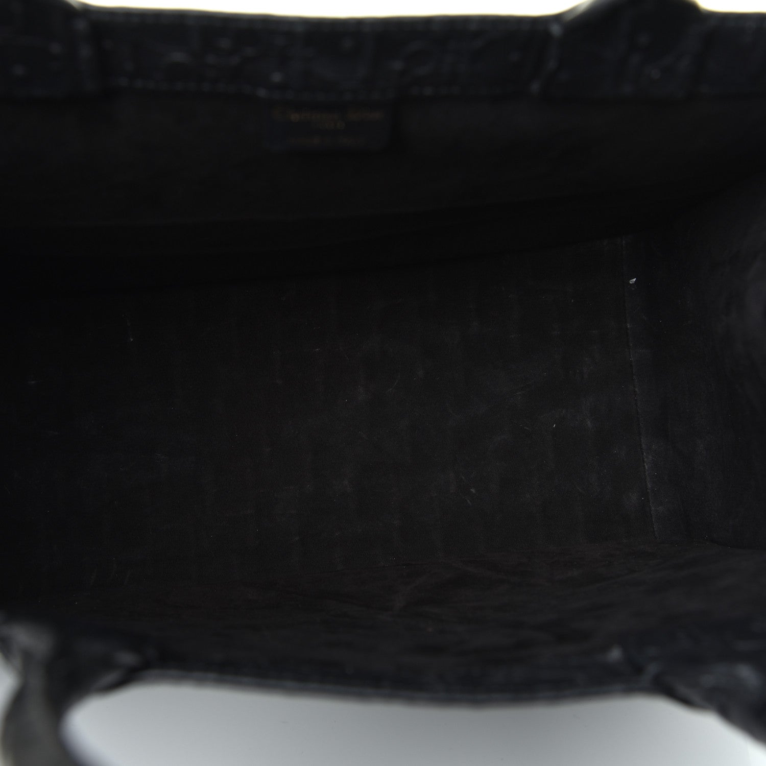 Christian Dior Oblique Calfskin Embossed Medium Book Tote Black 5 of 9