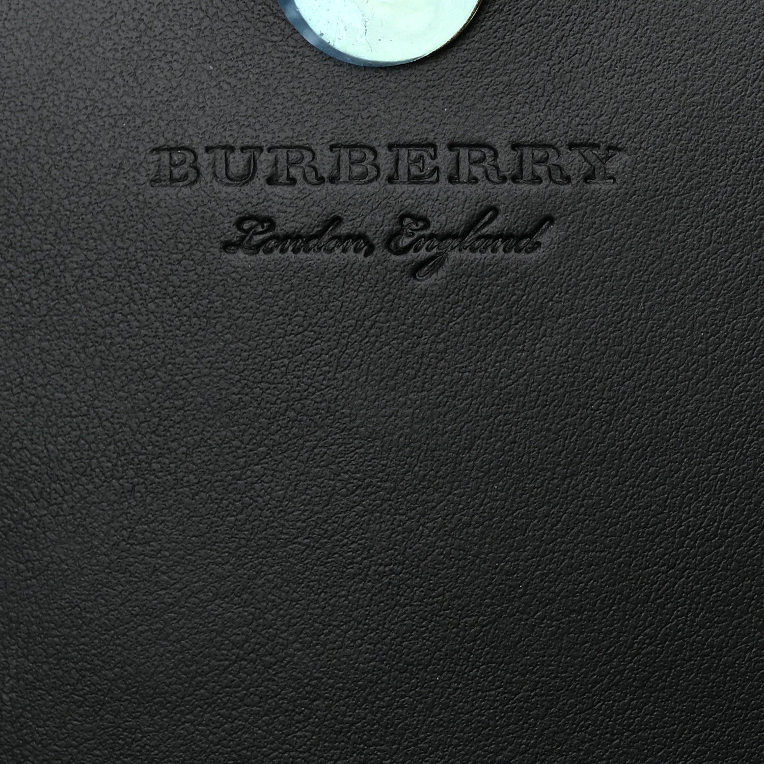 Burberry Derby Calfskin House Check Wallet On Chain Black 6 of 11