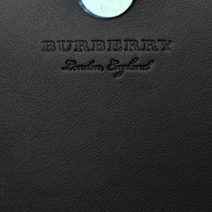 Burberry Derby Calfskin House Check Wallet On Chain Black 6 of 11