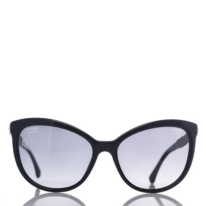 Chanel Crystal Baguette Cat Eye Bijou Sunglasses 5307-B Black 2 of 7