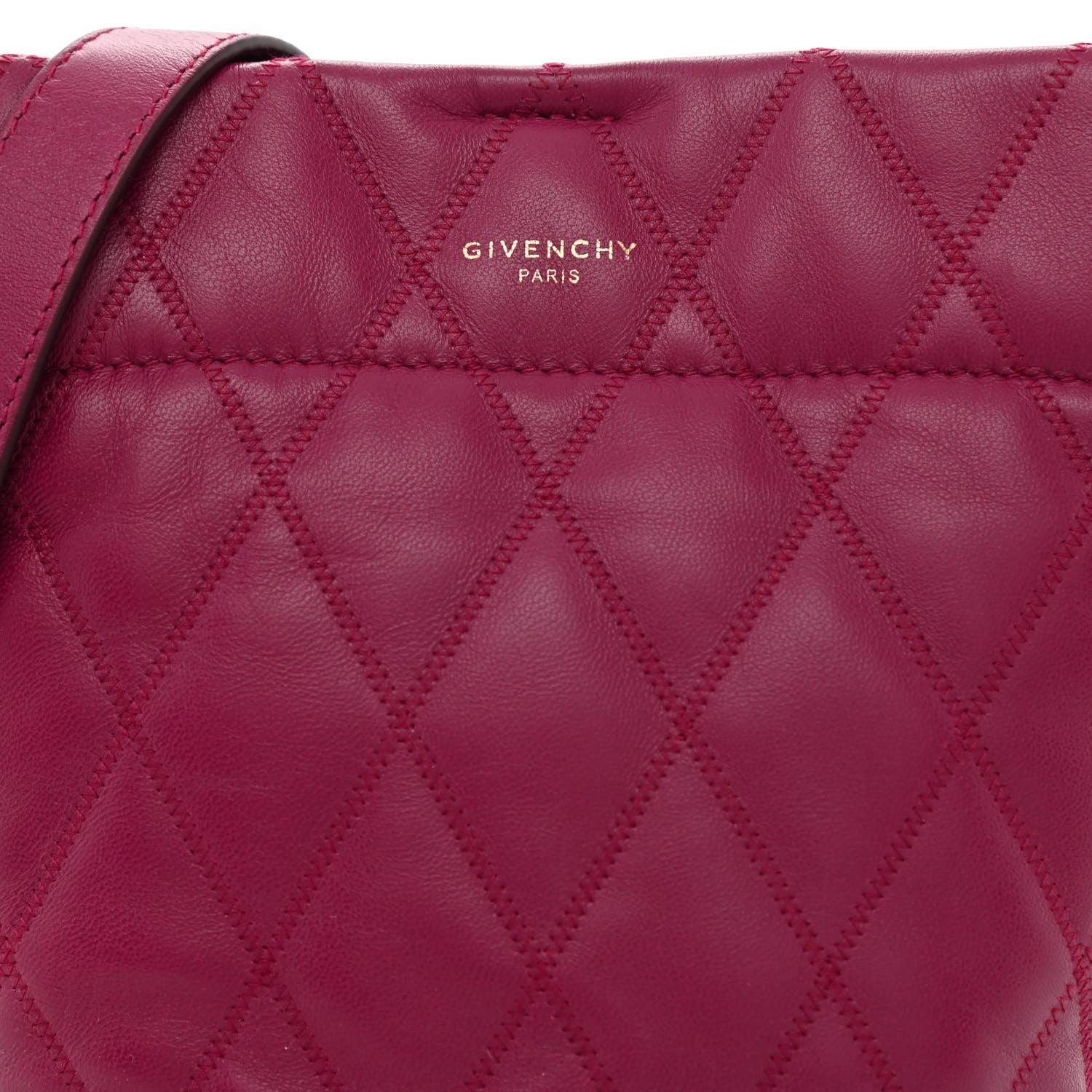 Givenchy Lambskin Quilted Mini GV Bucket Bag Orchid Purple 8 of 10