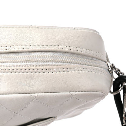 Chanel Calfskin Python Quilted Cambon Camera Case White 15 of 17