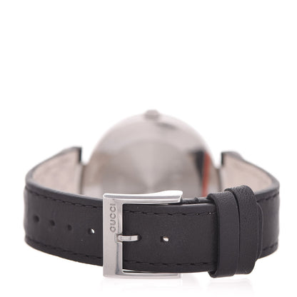 Gucci Stainless Steel Calfskin 37mm Interlocking G Quartz Watch Black 4 of 8