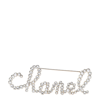 Chanel Metal Glass Swirling Pearls Brooch Pin Gold 1 of 5