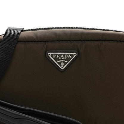 Prada Tessuto Soft Nylon Small Convertible Crossbody Wristlet Mimetico Black 8 of 11