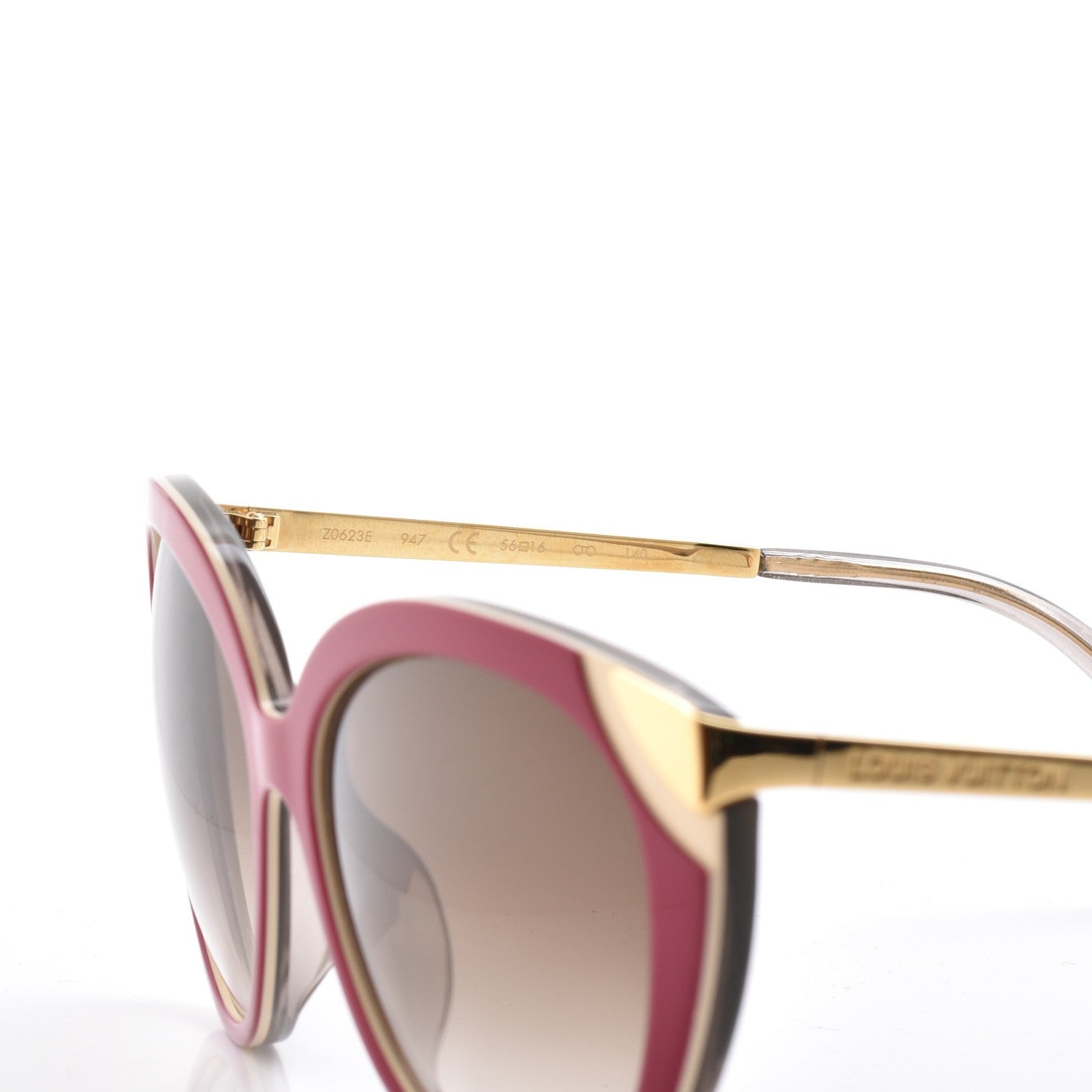 Louis Vuitton Amber Cat Eye Sunglasses Z0623W Fuchsia 5 of 9