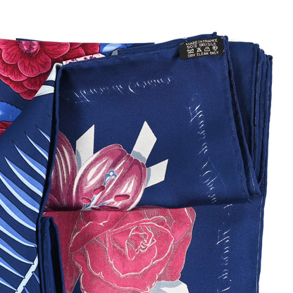 Hermes Silk Fleurs De L'Opera Scarf 90 4 of 4