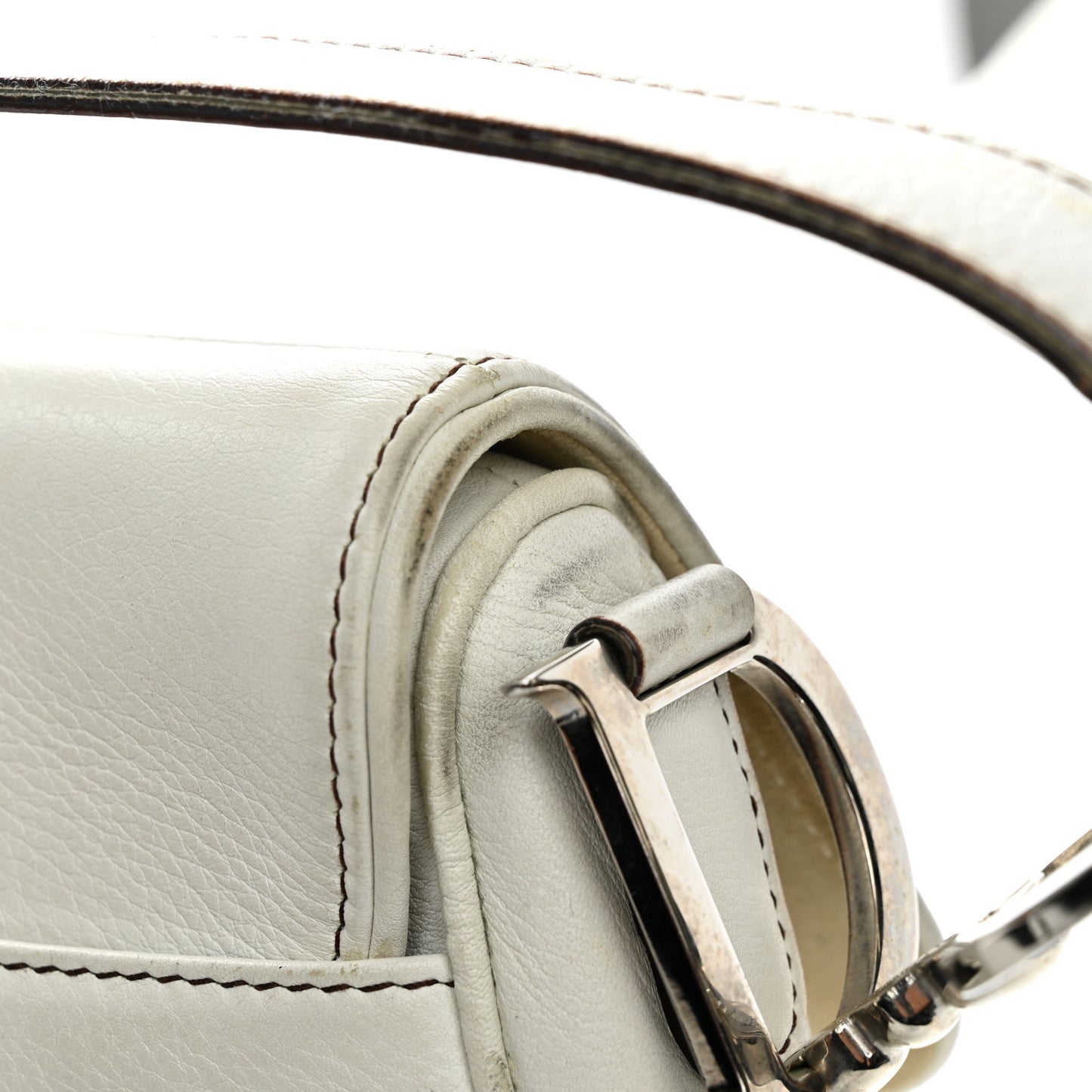 Calfskin Saddle Bag White