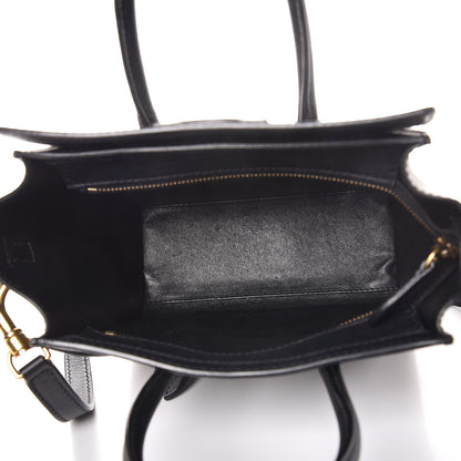 Celine Smooth Calfskin Nano Luggage Black 5 of 7