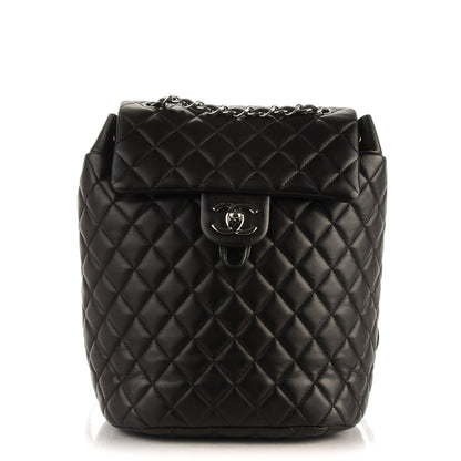 Chanel Lambskin Quilted Small Urban Spirit Backpack Black 1 of 8