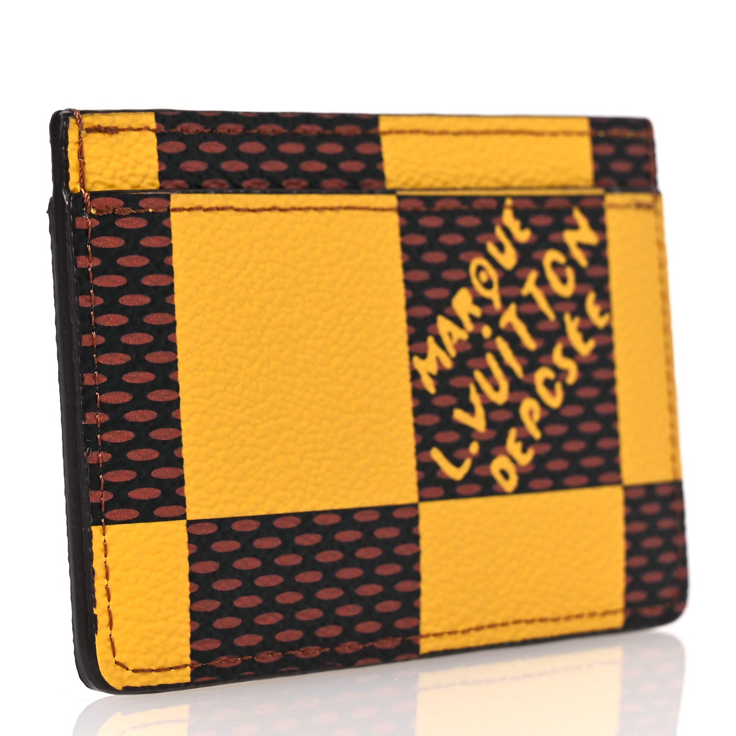 Louis Vuitton Damier Pop Pocket Organizer NM Yellow 3 of 8