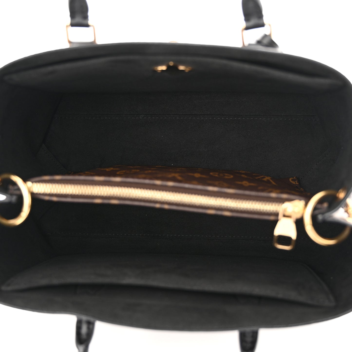 Monogram Flower Tote Black