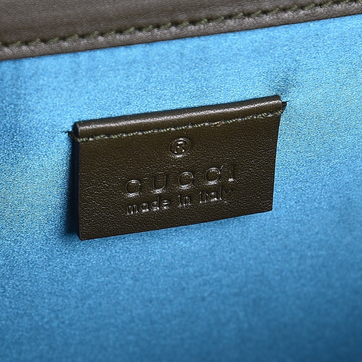 Gucci Velvet Moon Calfskin Crystal GG Monogram Small Dionysus Shoulder Bag Dark Olive Rose Gold 6 of 7