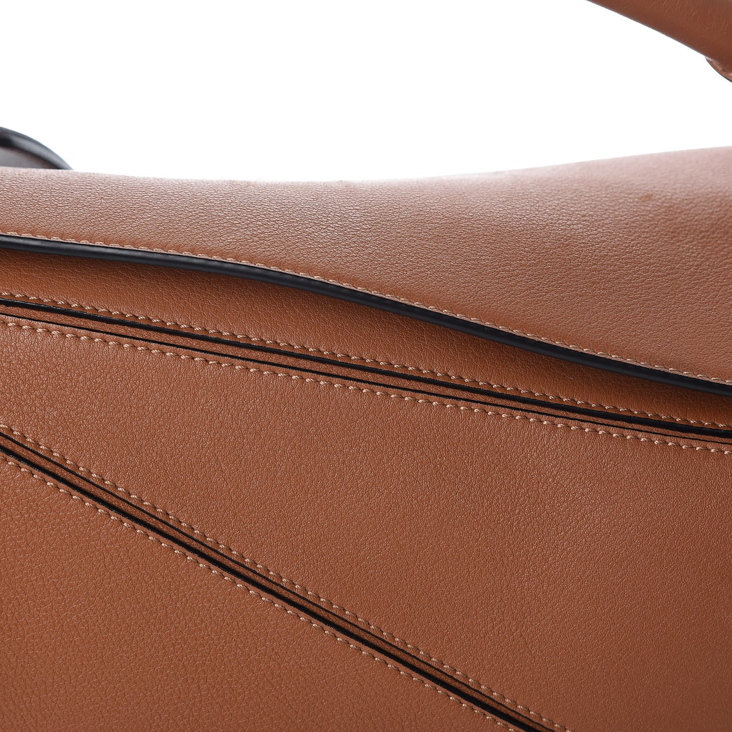 Calfskin Medium Puzzle Bag Tan