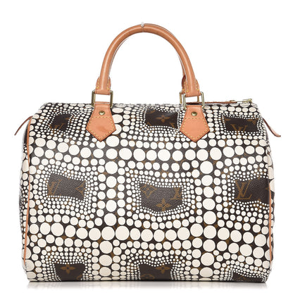 Louis Vuitton Monogram Kusama Town Speedy 30 White 1 of 19