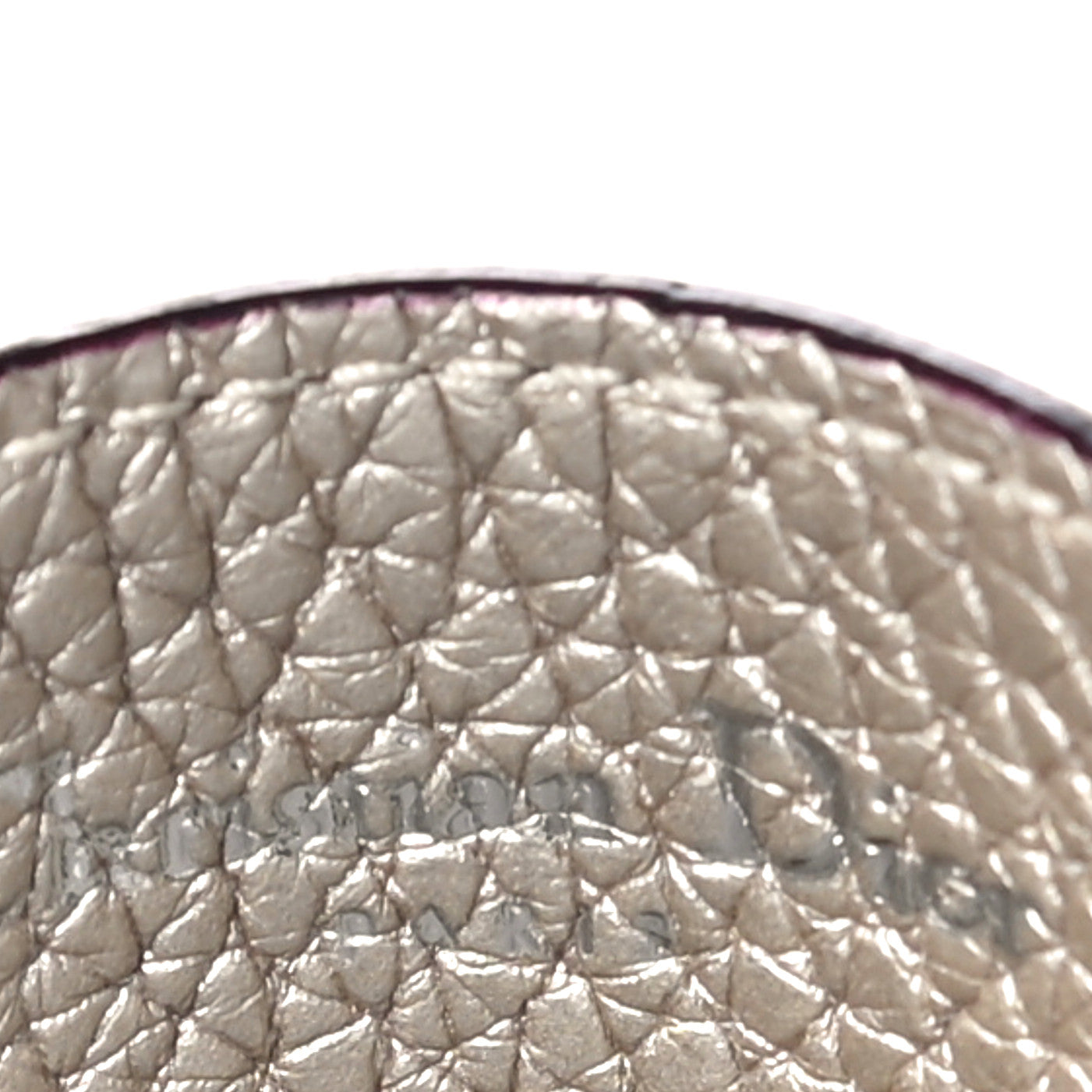 Grained Calfskin Card Holder Pink Multicolor