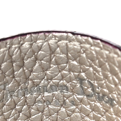 Christian Dior Grained Calfskin Card Holder Pink Multicolor 6 of 11