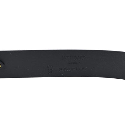 Versace X FENDI Calfskin Fendace Logo Belt 100 40 Black 6 of 6