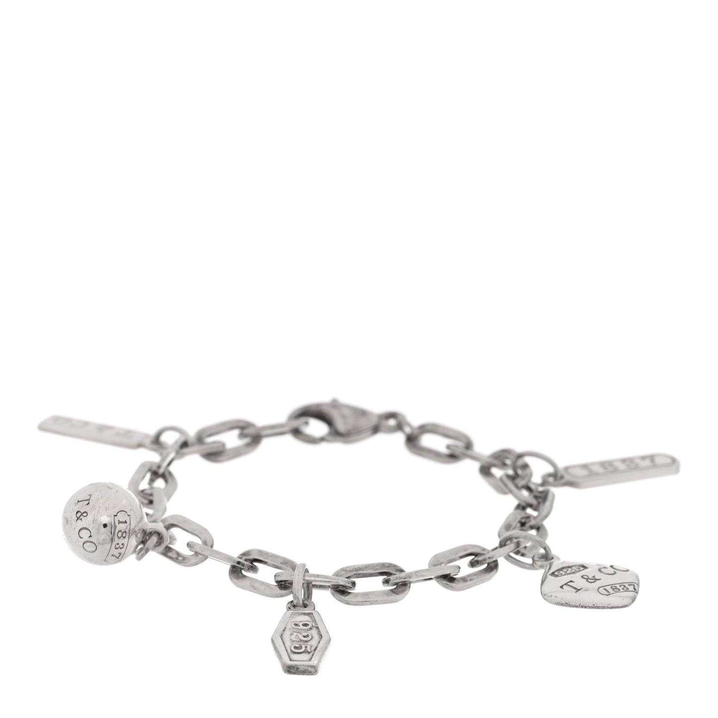 Sterling Silver 1837 Charm Bracelet