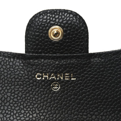 Chanel Caviar Quilted Compact Flap Wallet Black 6 of 9