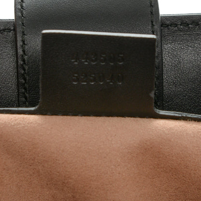 Gucci Calfskin Matelasse Studded Medium GG Marmont Tote Black 7 of 7