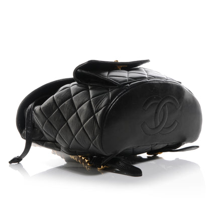 Chanel Lambskin Quilted Backpack Black 4 of 9