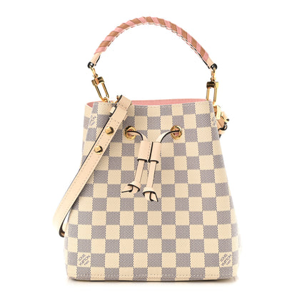 Louis Vuitton Damier Azur Braided Neonoe BB Pink 1 of 11