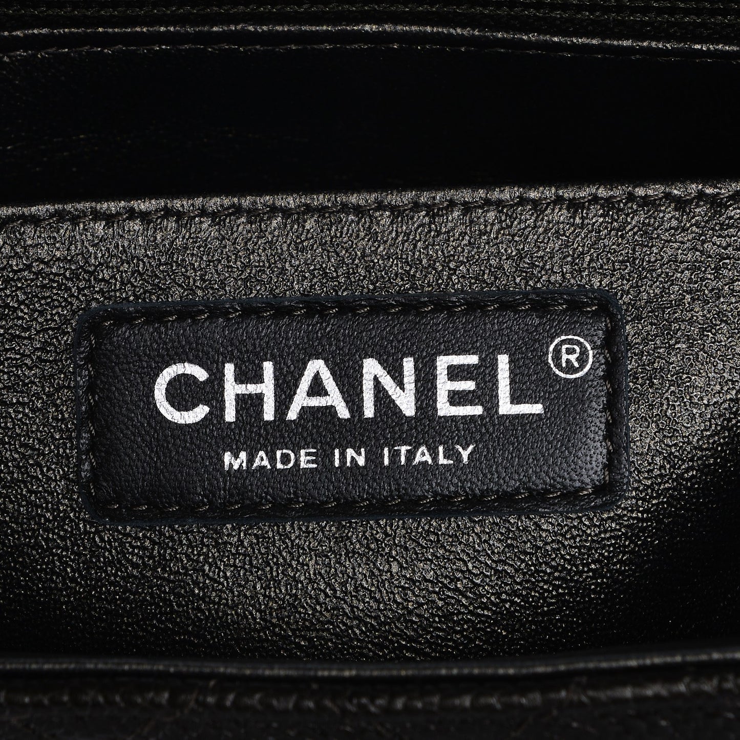 Caviar Quilted Mini Square Flap Dark Charcoal