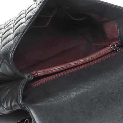 Chanel Caviar Quilted Medium Coco Handle Flap Black 5 of 7
