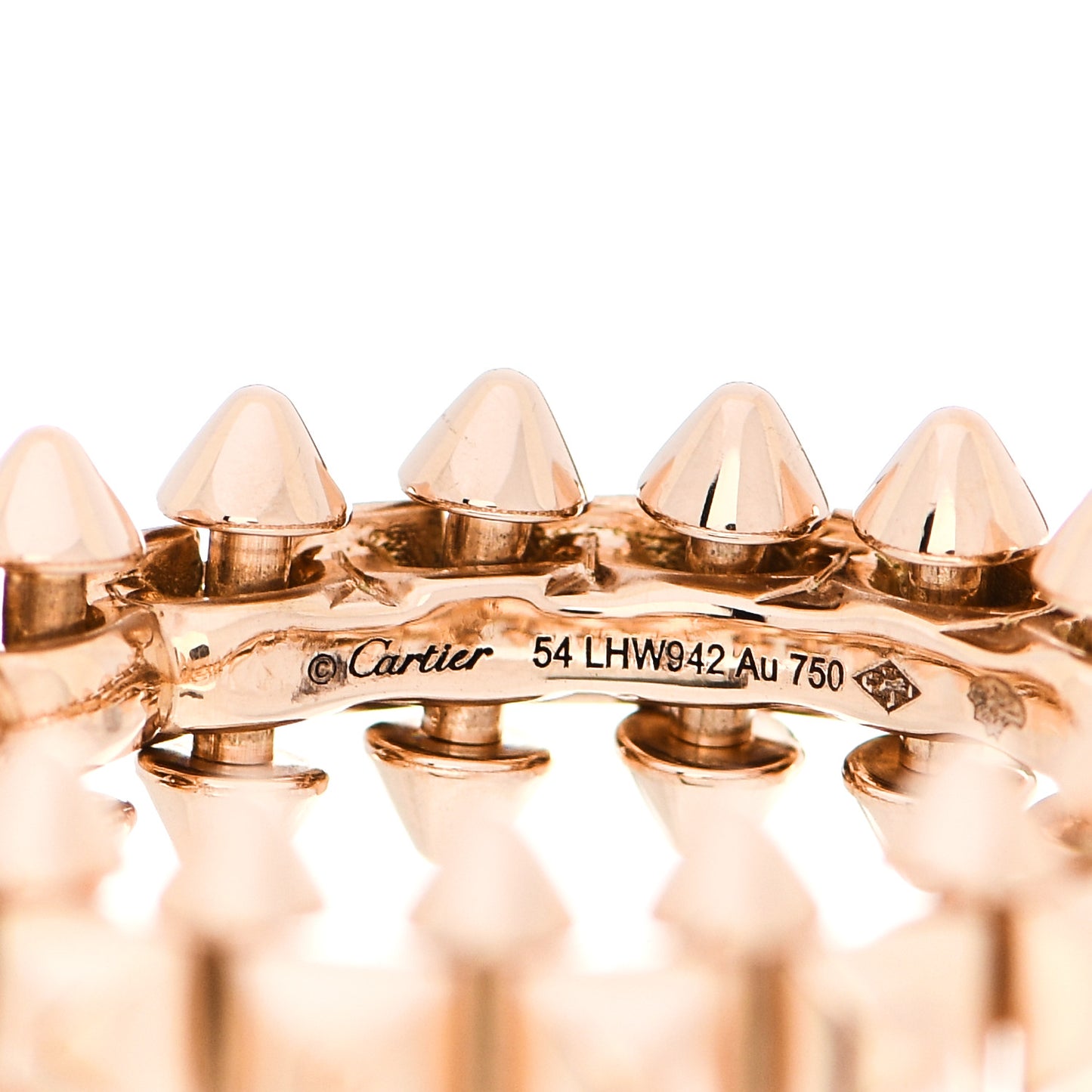 18K Pink Gold MM Clash De Cartier Ring 54 7